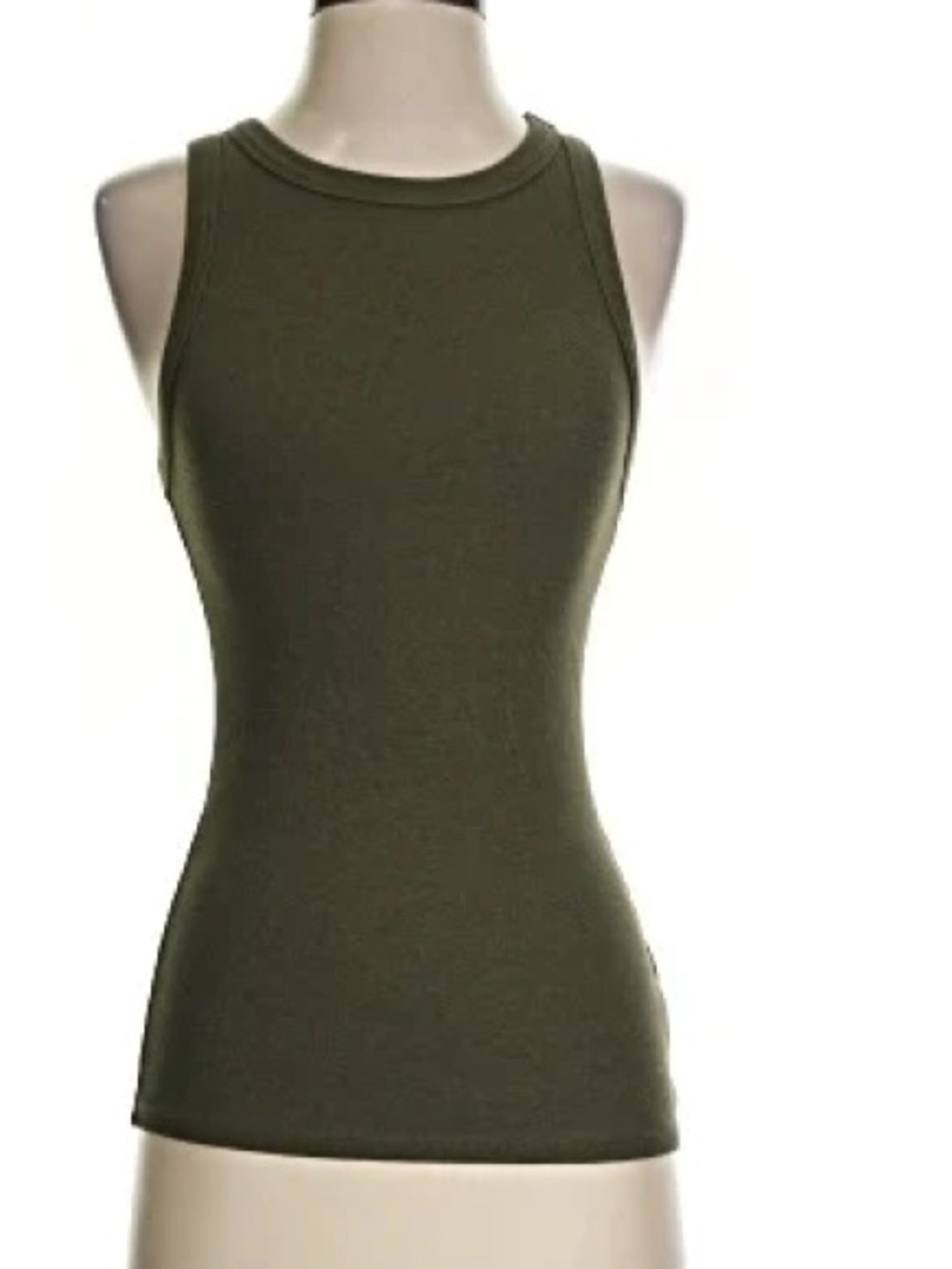 a new day Olive Ribbed Tank Top - Women's